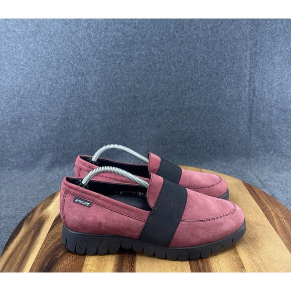 Mephisto Shoes - Mephisto Women’s LORIANE Flats Leather Slip On Loafers Red Size 7.5
